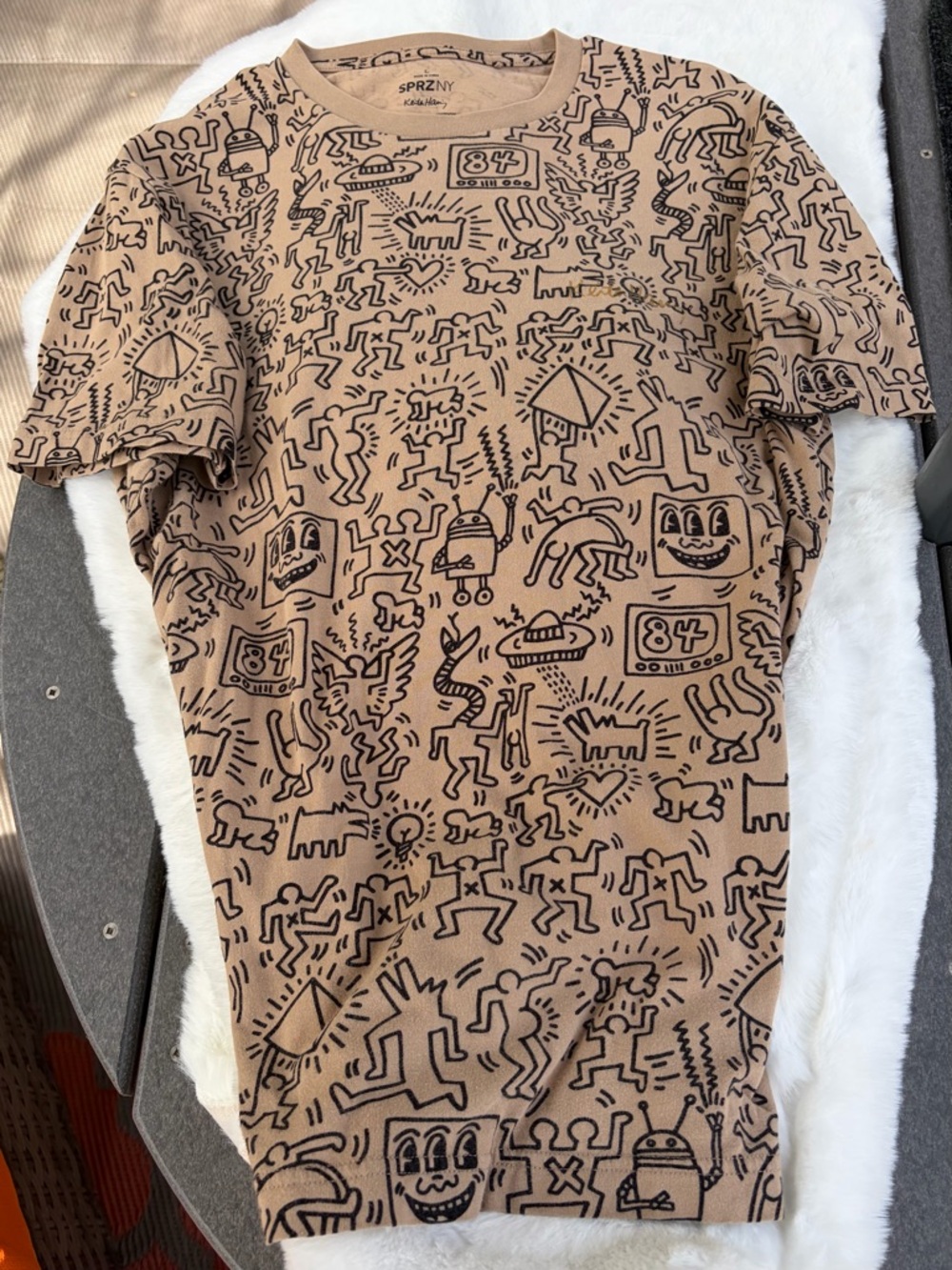 IT’S ALMOST PRIDE TIME!!  Keith Haring Short Sleeve Tee with gold signature
